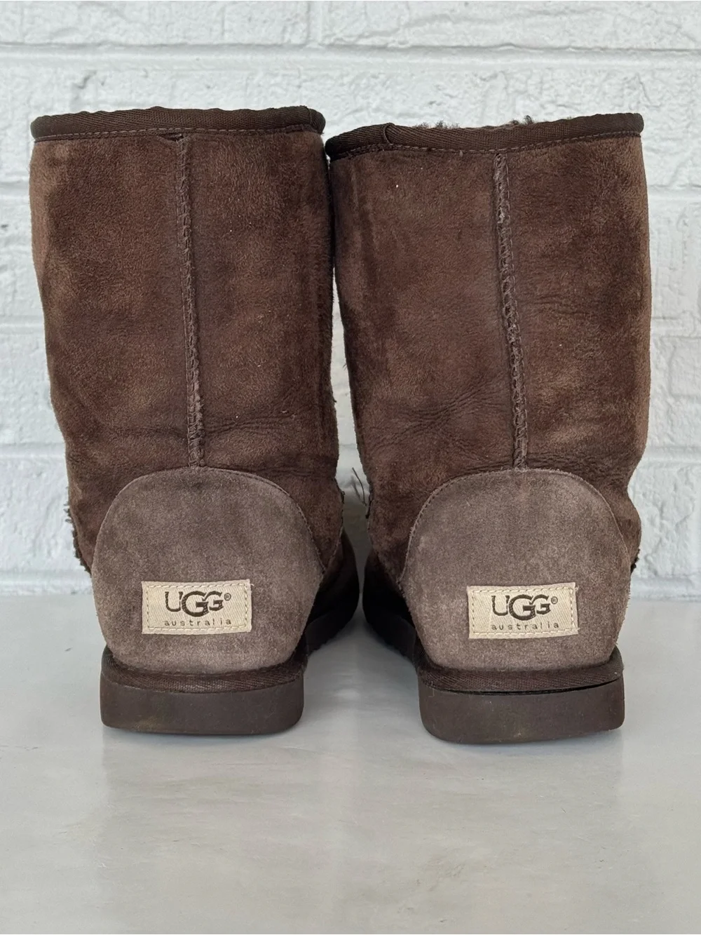 Brown Suede UGG Short Boots Women's 9